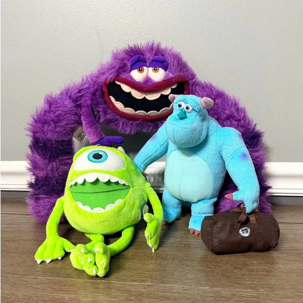 Disney Pixar Monsters‎ Inc Plush Lot Mike Sulley Art Monsters University Mattel